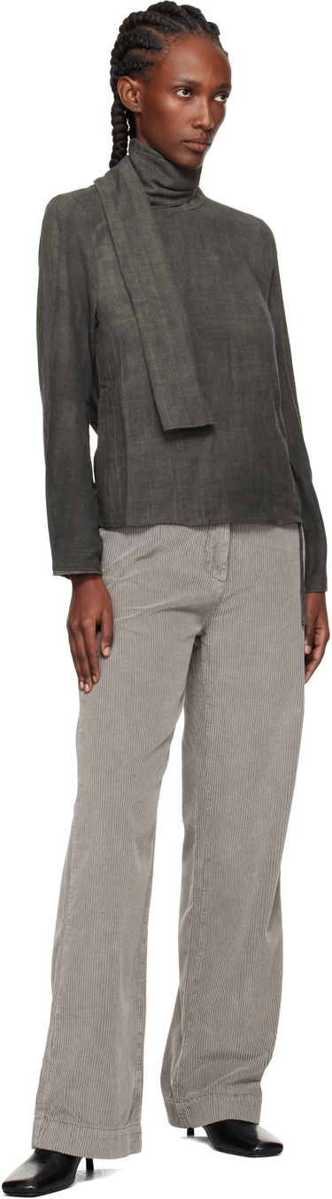 Košeľa OUR LEGACY Virtuous Draped Neck Blouse Šedá | W4252VD, 3