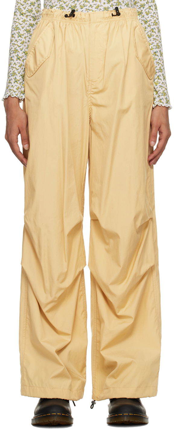Nohavice rag & bone Becky Wide Leg Trousers Žltá | WAW22H70144614, 0
