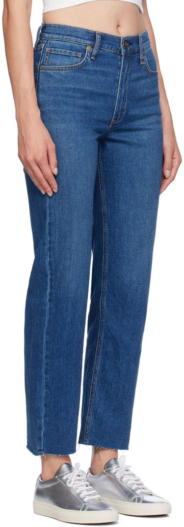 Džínsy rag & bone Rag & Bone Harlow Ankle Straight-Leg Jeans Modrá | WDD24F2934FFNO, 1