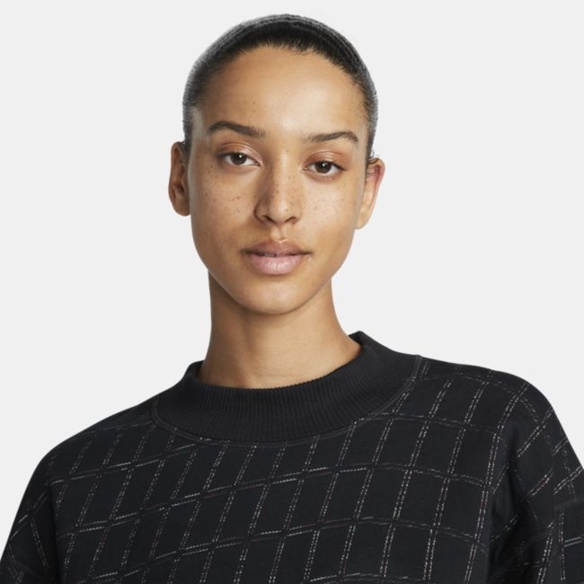 Mikina Nike Yoga Therma-FIT Luxe Crew-neck Sweatshirt Čierna | DV4317-010, 1