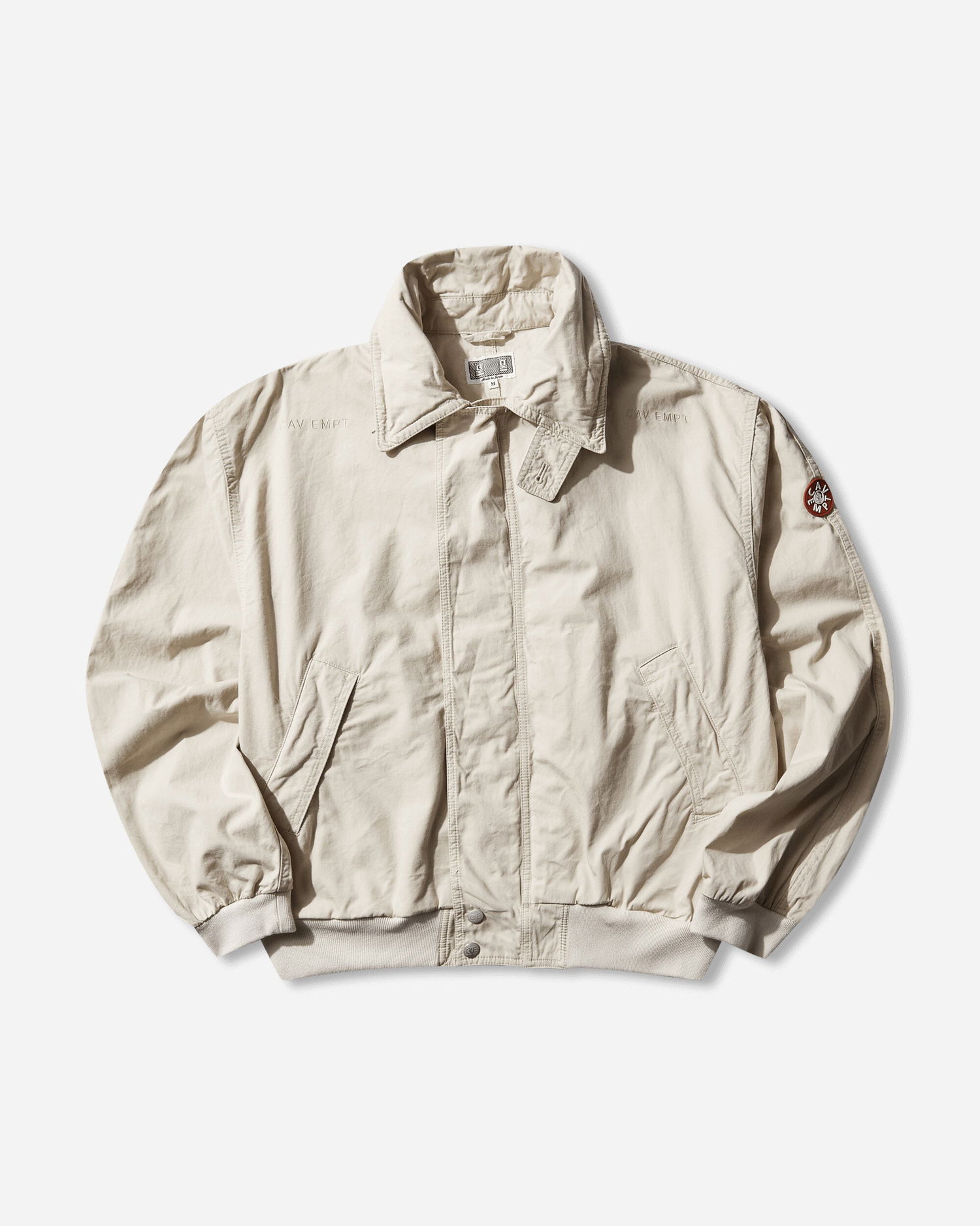 Bunda Cav Empt CAV EMPT Washed Cotton Light Zip Jacket Béžová | CES28JK14 BEIGE, 1