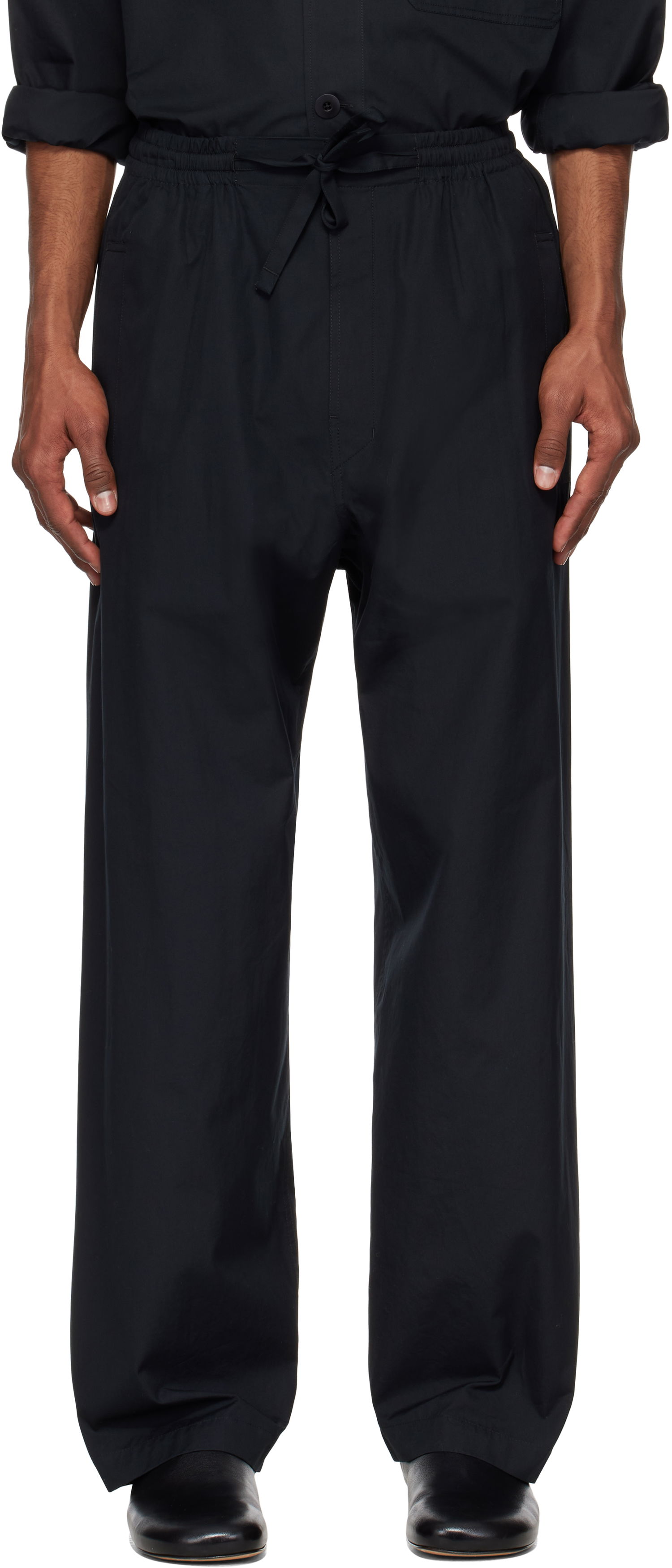 Nohavice LEMAIRE Lemaire Pyjama Trousers Čierna | PA1211 LF839, 0
