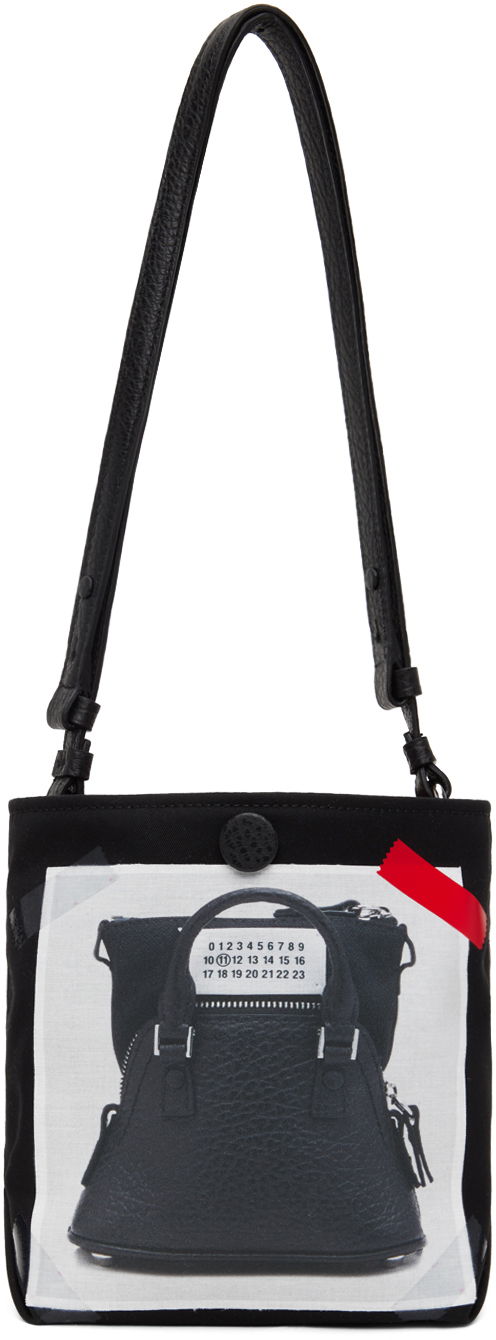 Tote bag Maison Margiela Trompe L'oeil 5AC Baby Tote Čierna | SB1WC0009 P6436, 0