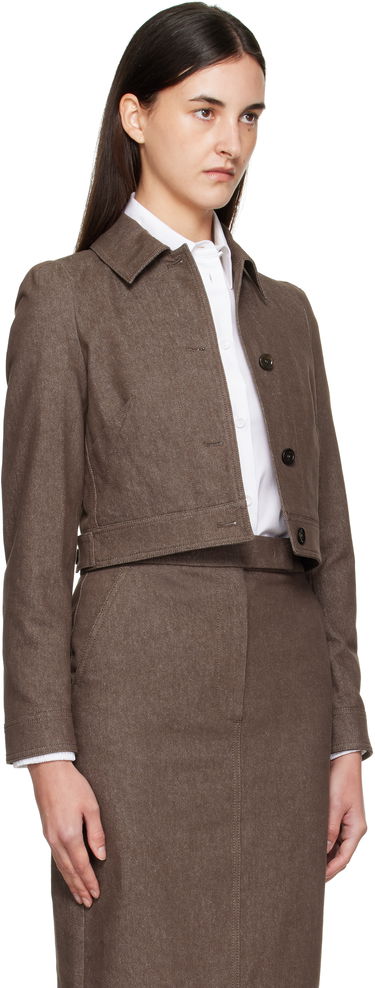 Bunda Max Mara Max Mara Carpa Cropped Jacket Hnedá | 2511041013600, 1