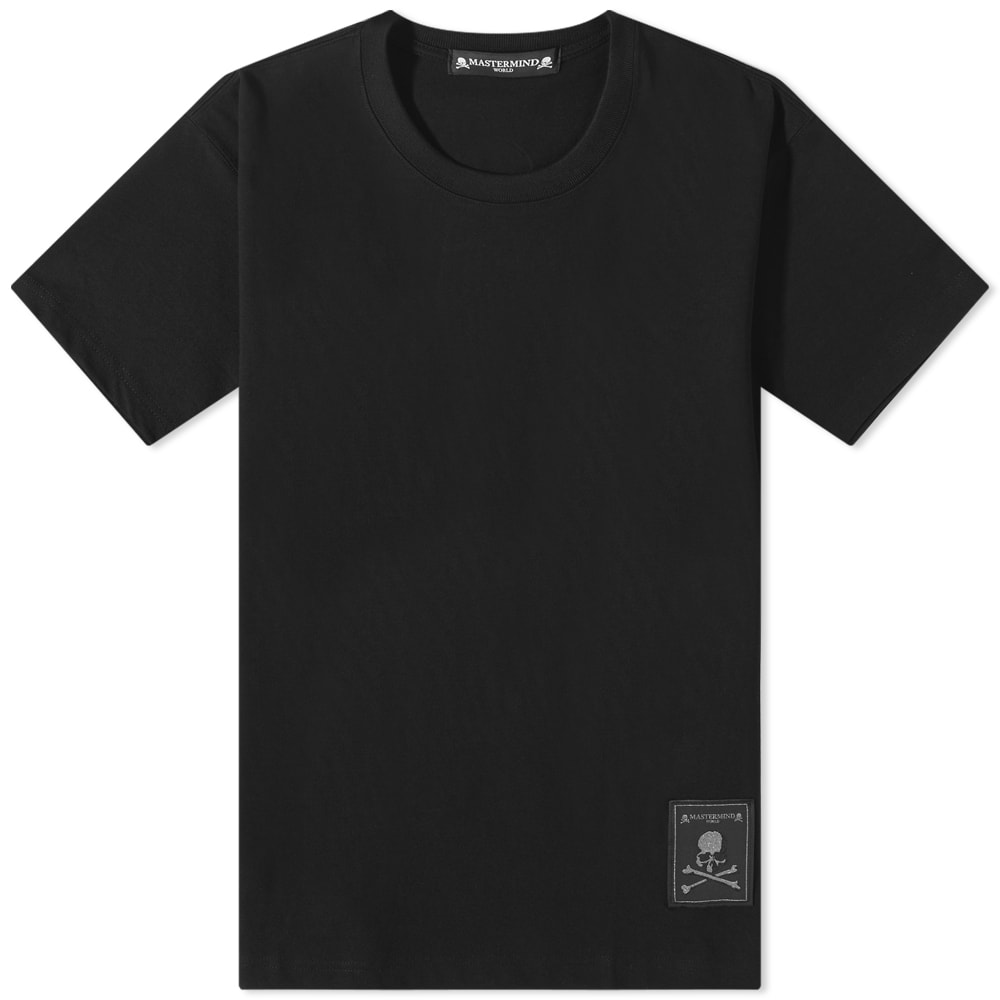 Tričko Mastermind WORLD Emblem Logo Tee Čierna | MW22S09-TS030-BLK, 0