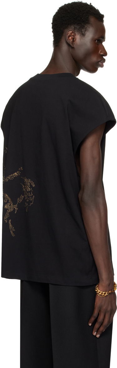 Tričko Dries Van Noten Dries Van Noten Embroidered Sleeveless T-Shirt Čierna | 251-021116-1603, 2
