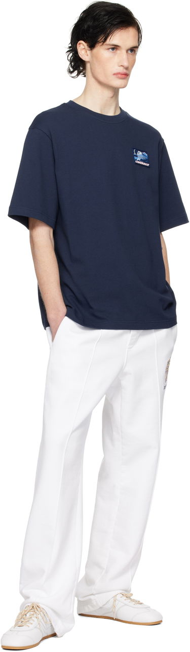 Tričko Casablanca Temple Patch T-Shirt Navy | MPS25-JTS-027-01, 3