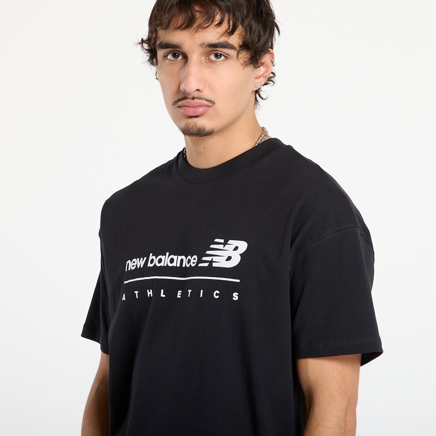 Tričko New Balance Athletics T-Shirt Čierna | NBMT53525BK, 1