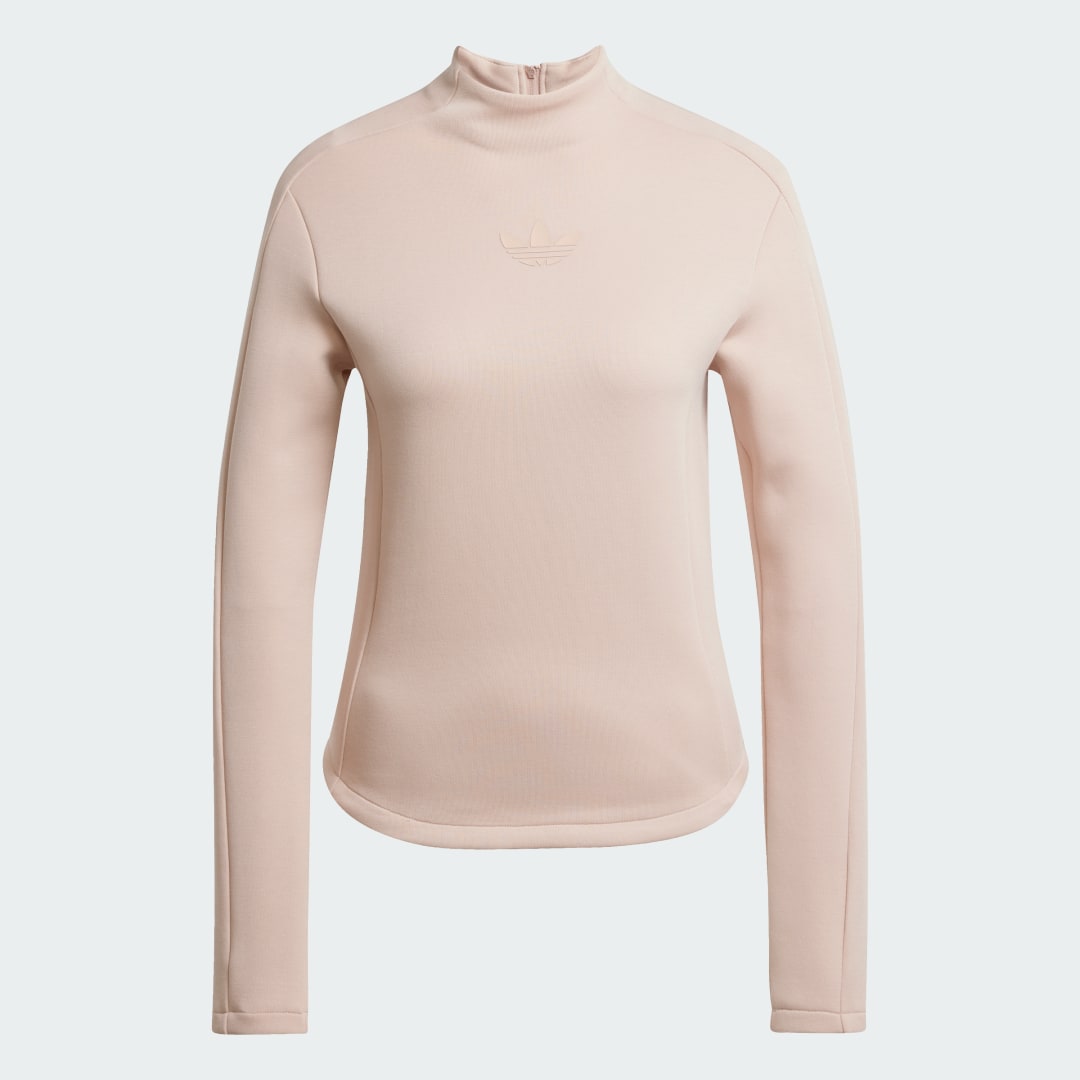 Structured Interlock Long Sleeve Top