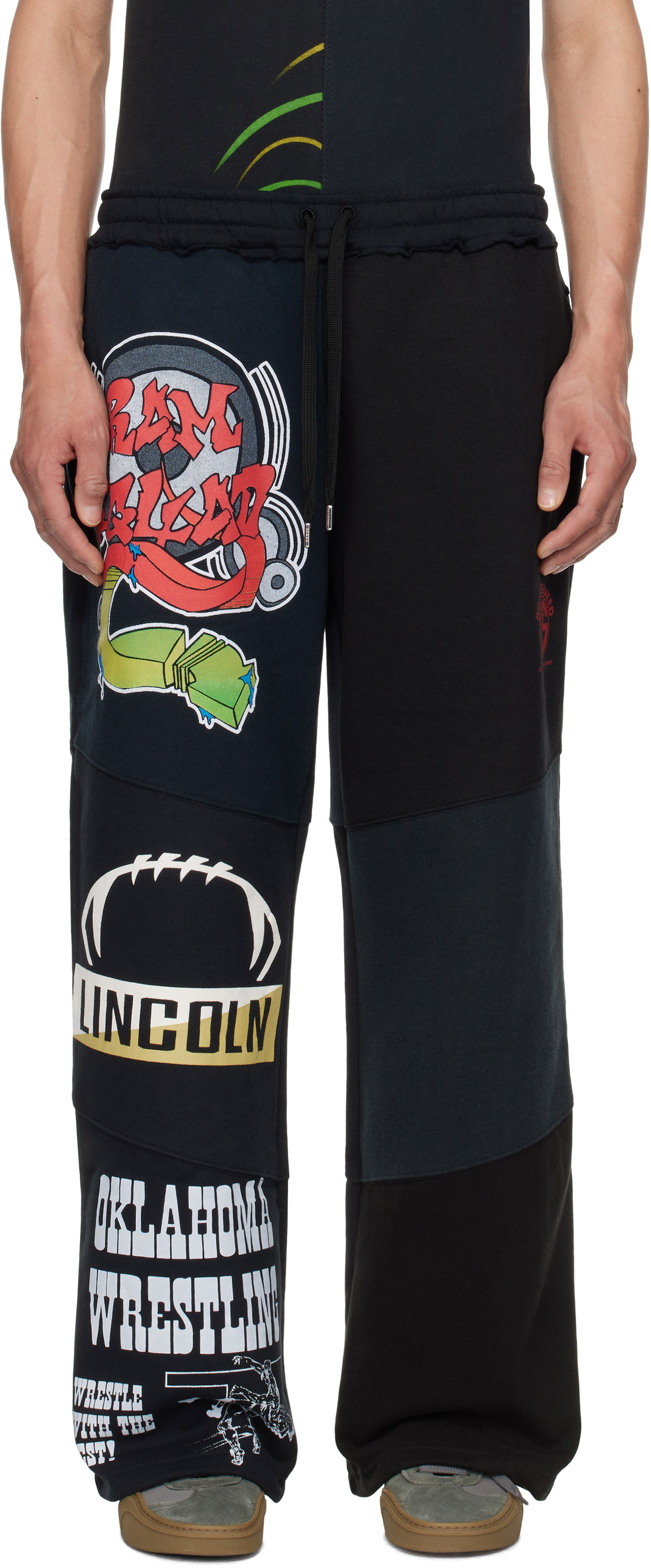 Tepláky Marine Serre Marine Serre Regenerated Graphic Patchwork Sweatpants Čierna | UPA051B UJER0007, 0