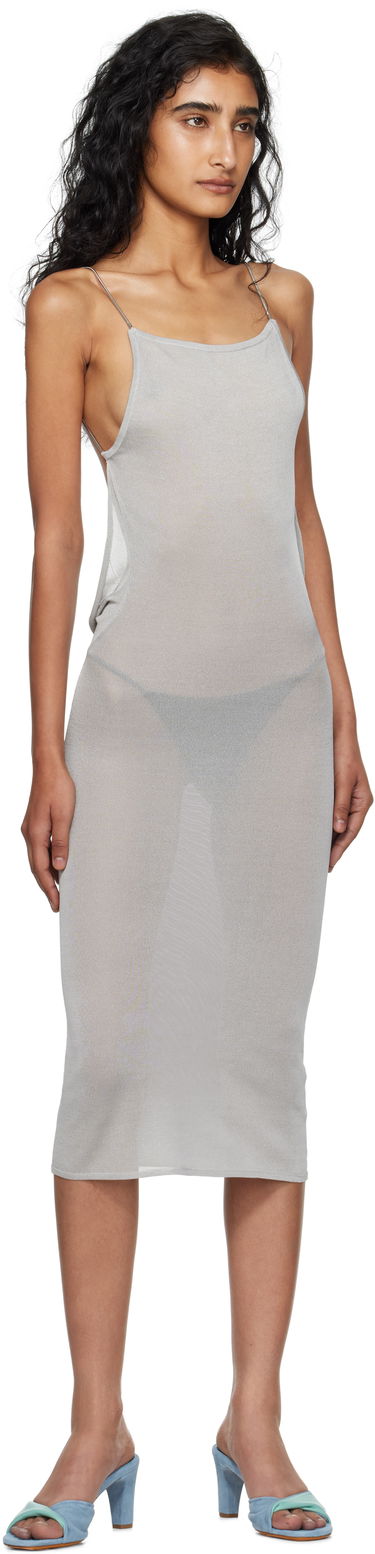 Šaty Miaou Miaou Awa Maxi Dress Šedá | 5076MKTMSL, 3