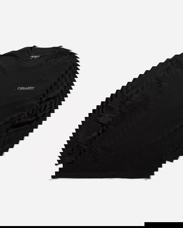 Tričko Carhartt WIP Detroit Standard Longsleeve T-Shirt Black Čierna | I033958 0D2XX, 0