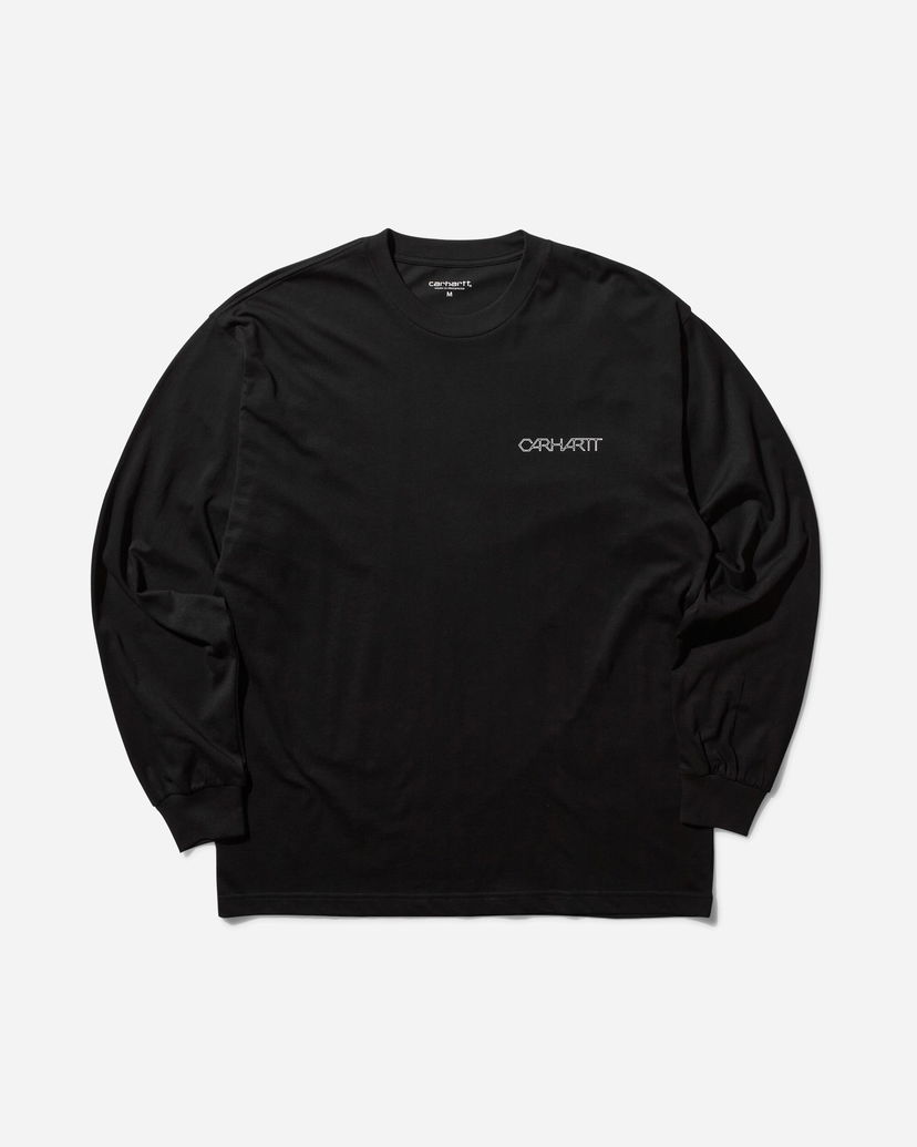 Tričko Carhartt WIP Detroit Standard Longsleeve T-Shirt Black Čierna | I033958 0D2XX