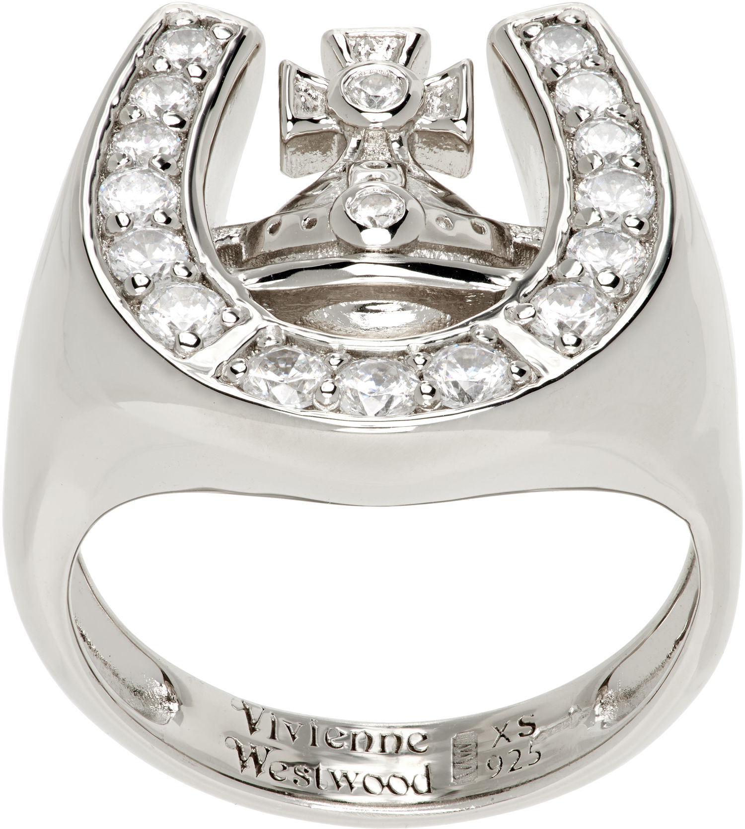 Prsteň Vivienne Westwood Mare Horseshoe Orb Crystal Ring Metalická | 64020019-01P102-, 0