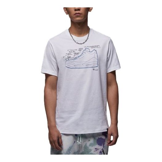 Tričko Jordan Jordan Sketch T-Shirt Biela | FN3715-100, 0
