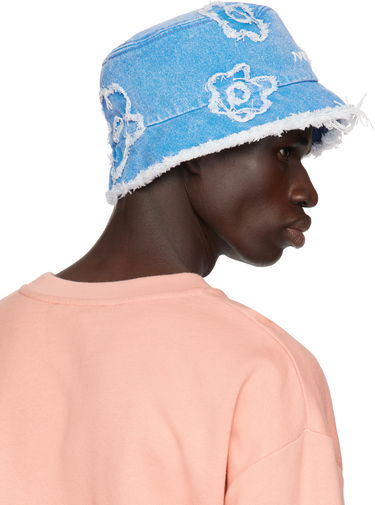 Klobúk Marni Frayed Patched Denim Bucket Hat Modrá | CLZC0161QS USCX34, 2