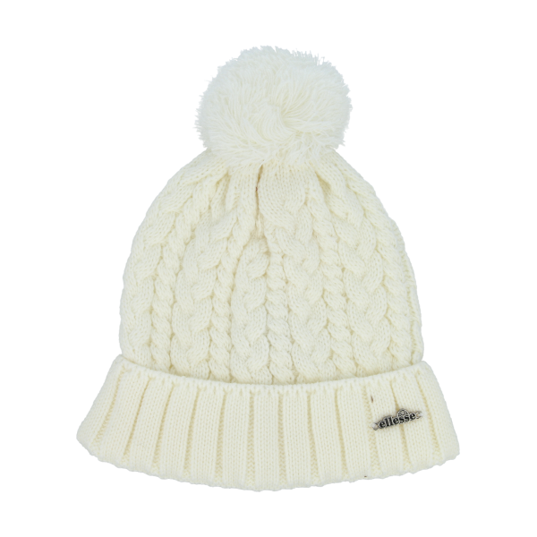 Kulicha Ellesse Ellesse Cable Knit Pom Beanie Biela | ELE223F412-10, 0