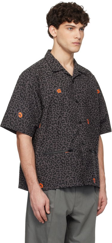 Košeľa UNDERCOVER UNDERCOVER Leopard Print Shirt Šedá | UP1E4409-1, 1