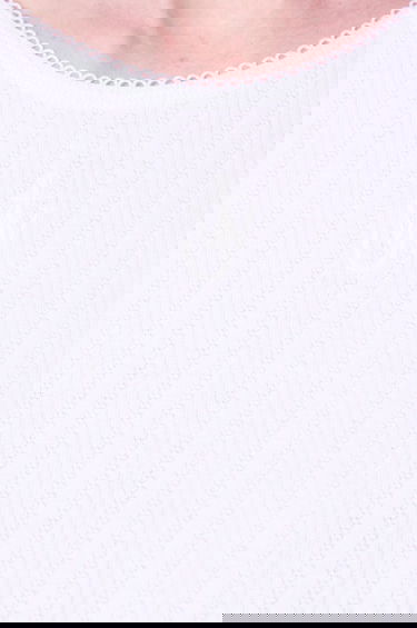 Crop Top JW Anderson JW Anderson Ribbed Cropped Anchor Embroidery Longsleeve Top Biela | JO0211.PG1501.001, 5