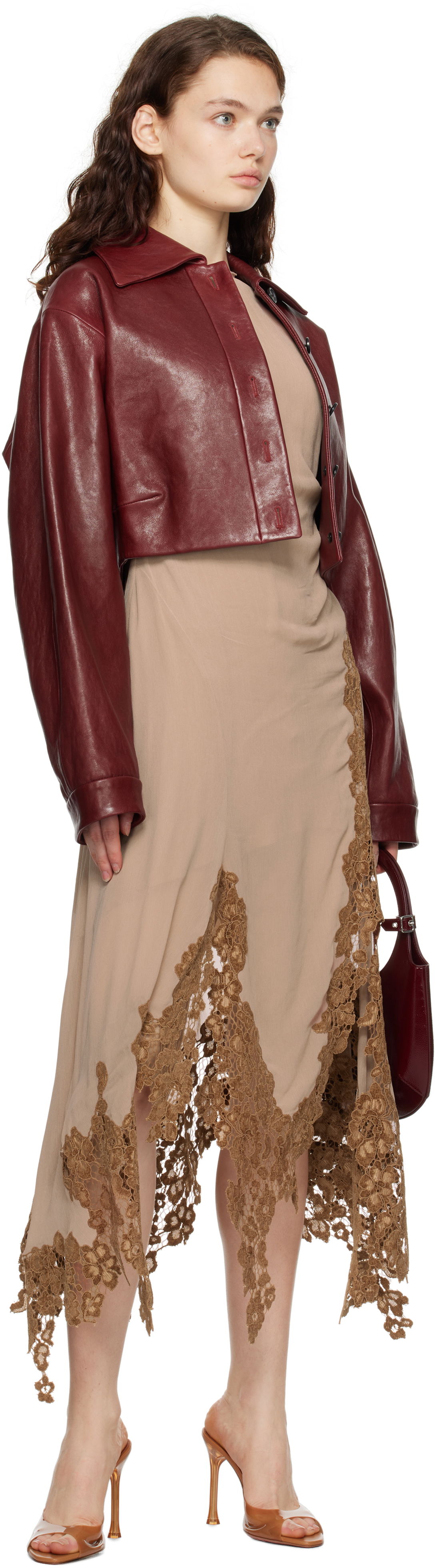 Amina Muaddi Alexa Glass Slipper 105 Heeled Sandals