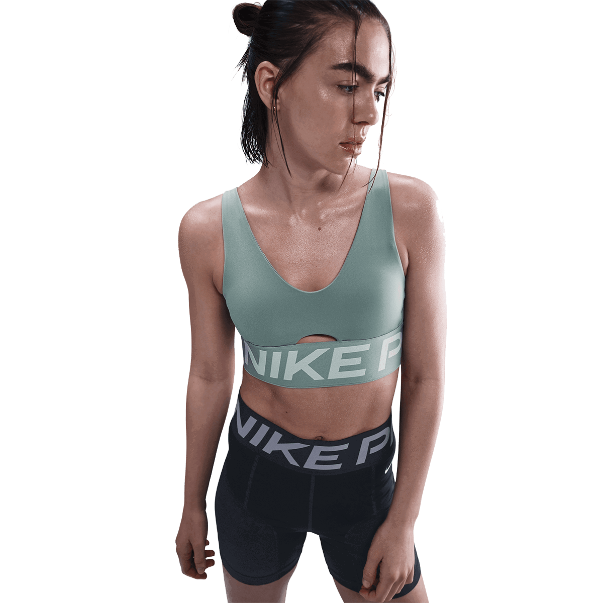 Podprsenka Nike Indy Plunge Bold Sports Bra Zelené | HF7324-017, 0