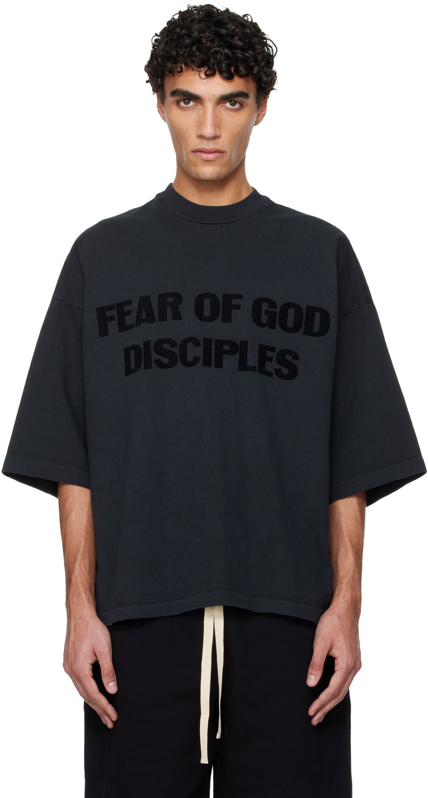 Tričko Fear of God Relaxed 'Power 25' Disciples T-shirt Čierna | FG25FW10-10305HWJ-001, 0