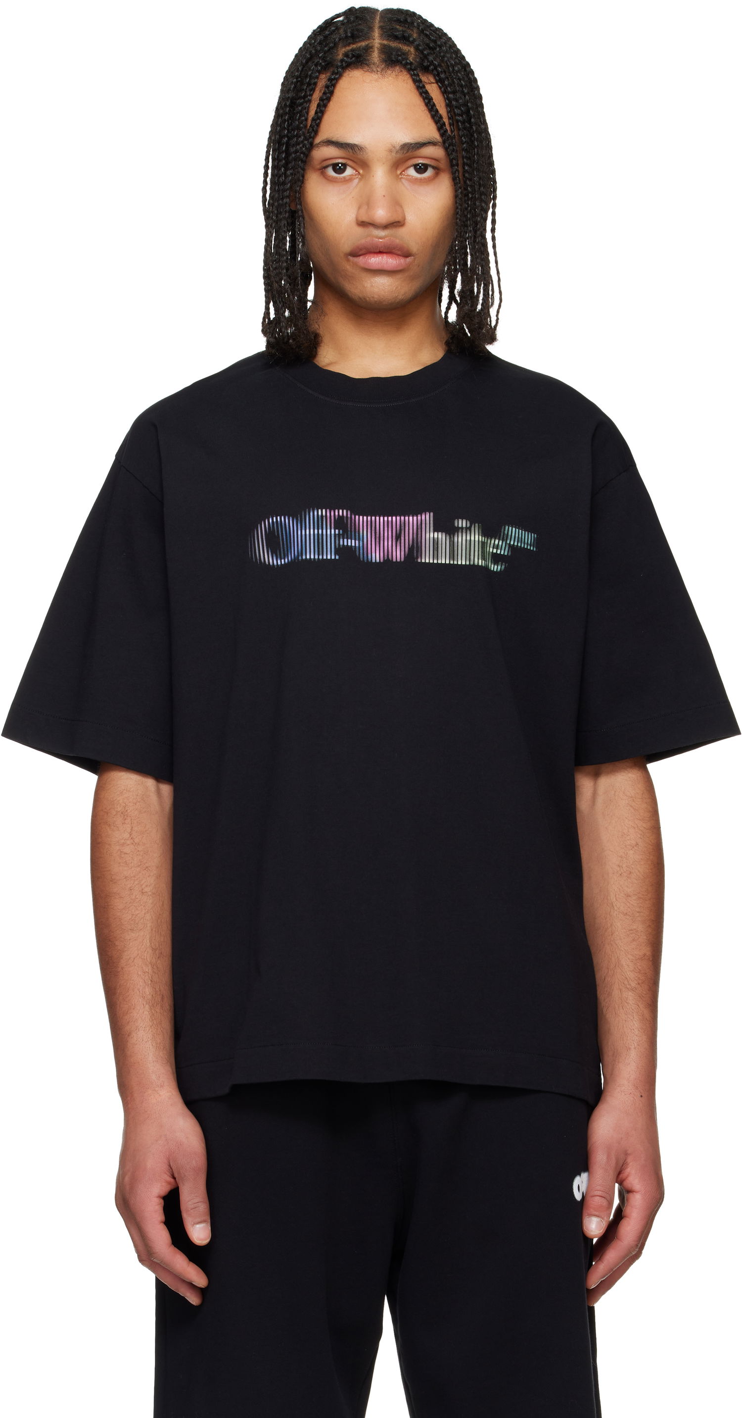 Tričko Off-White Off-White Skate Short Sleeve T-Shirt Čierna | OMAA120S25JER00M1084, 0