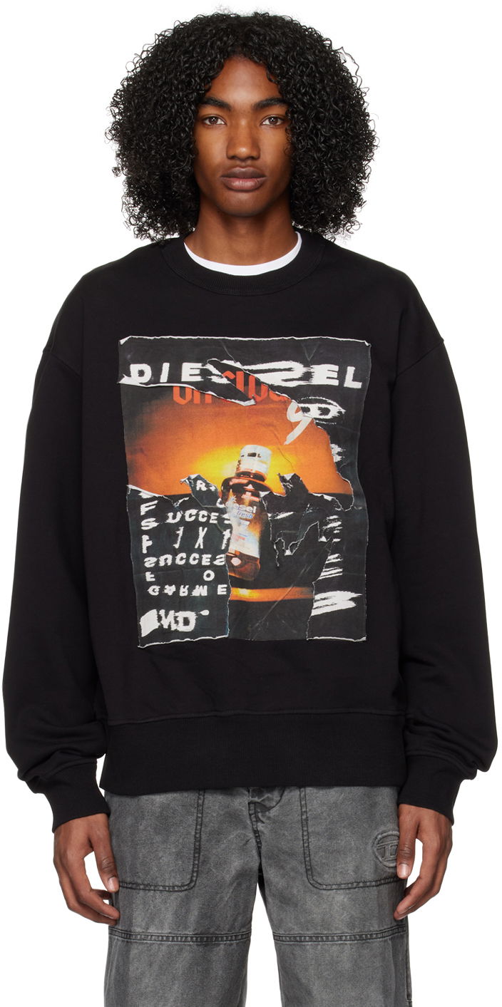 Mikina Diesel S-Macs-Poff Graphic Sweatshirt Čierna | A08527-0EJAA-9XX, 0