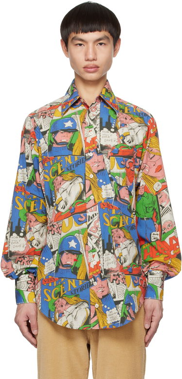 Košeľa ERL Multicolor Comic Print Shirt Rôznofarebný | ERL06B011, 0
