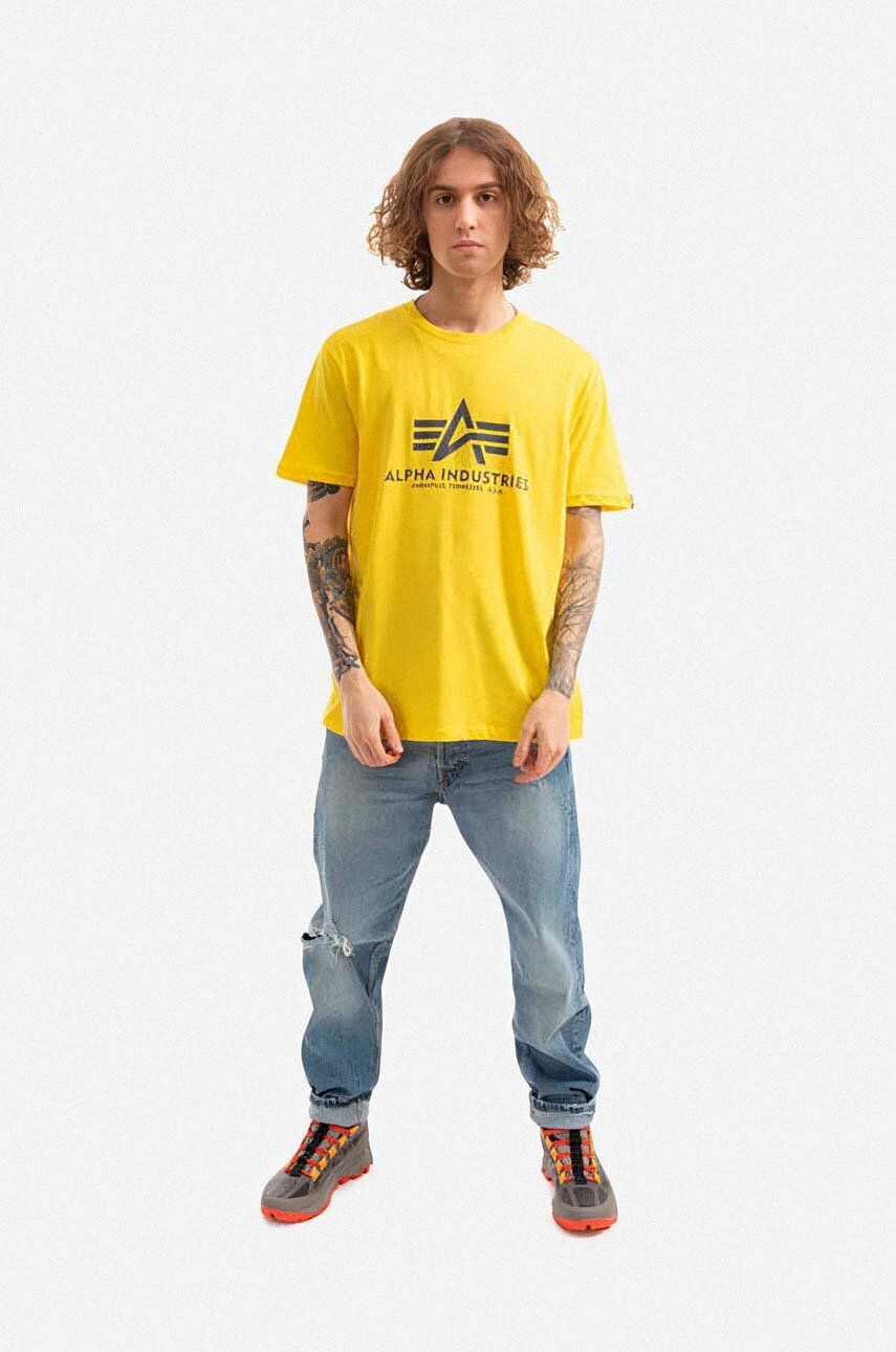 Tričko Alpha Industries Alpha Industries Basic T-Shirt Žltá | 100501.465, 1