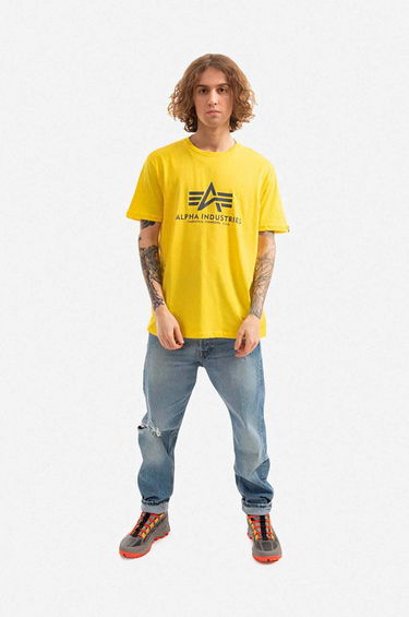 Tričko Alpha Industries Alpha Industries Basic T-Shirt Žltá | 100501.465, 1