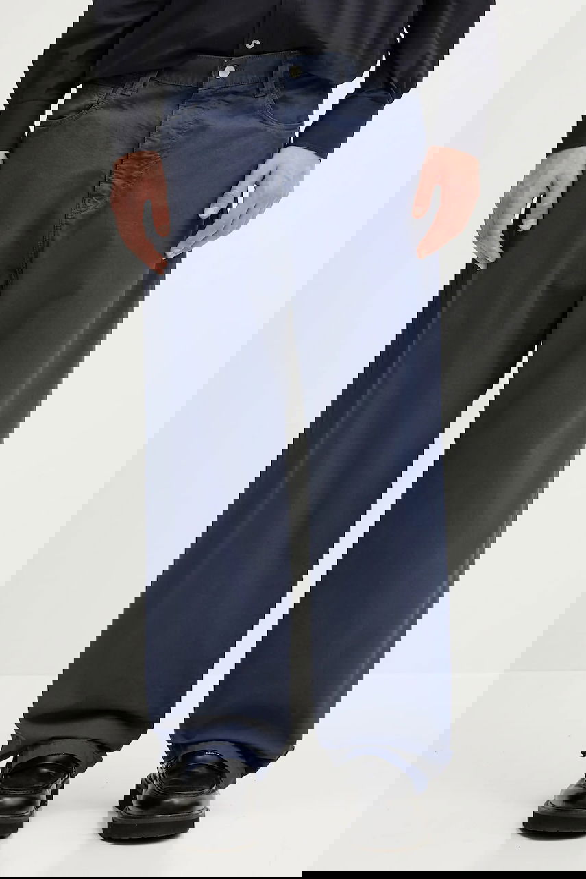 Nohavice Carhartt WIP Landon Wide Leg Cotton Pants Navy | I034806.2OTGD, 0