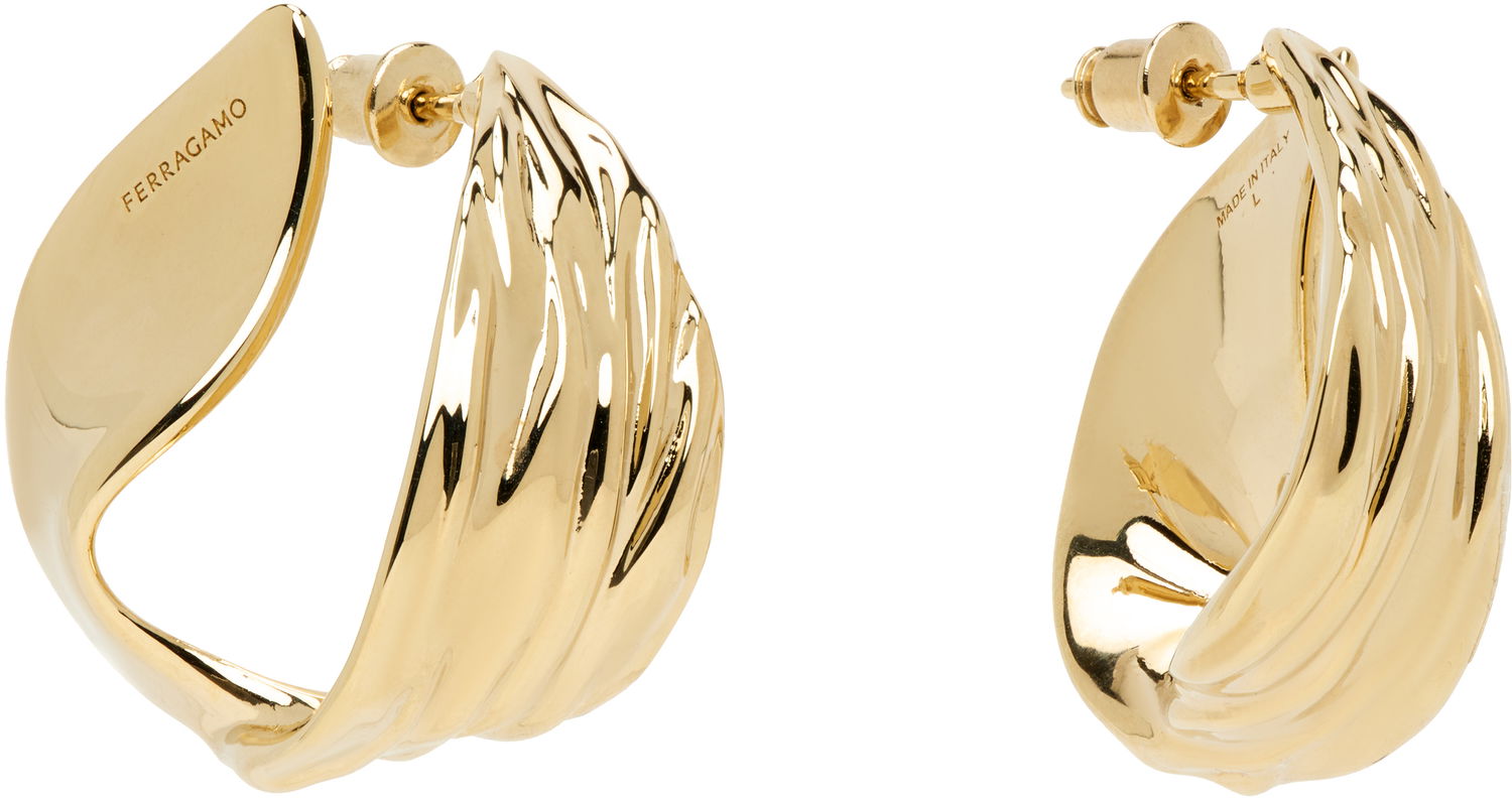 Náušnice FERRAGAMO Ferragamo Draped Earrings Žltá | 783320, 1