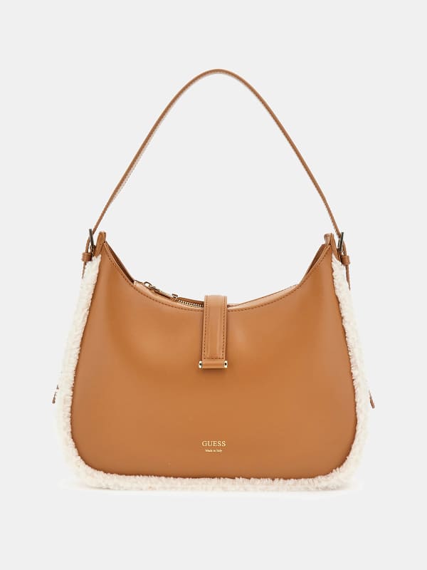 Kabelka GUESS Faux Fur Mini Hobo Oranžová | HWWISUL3468, 0