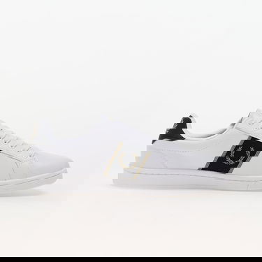 Tenisky a topánky Fred Perry B721 Leather/Branded Webbing White/ Warm Grey Biela | B6304 U62, 1