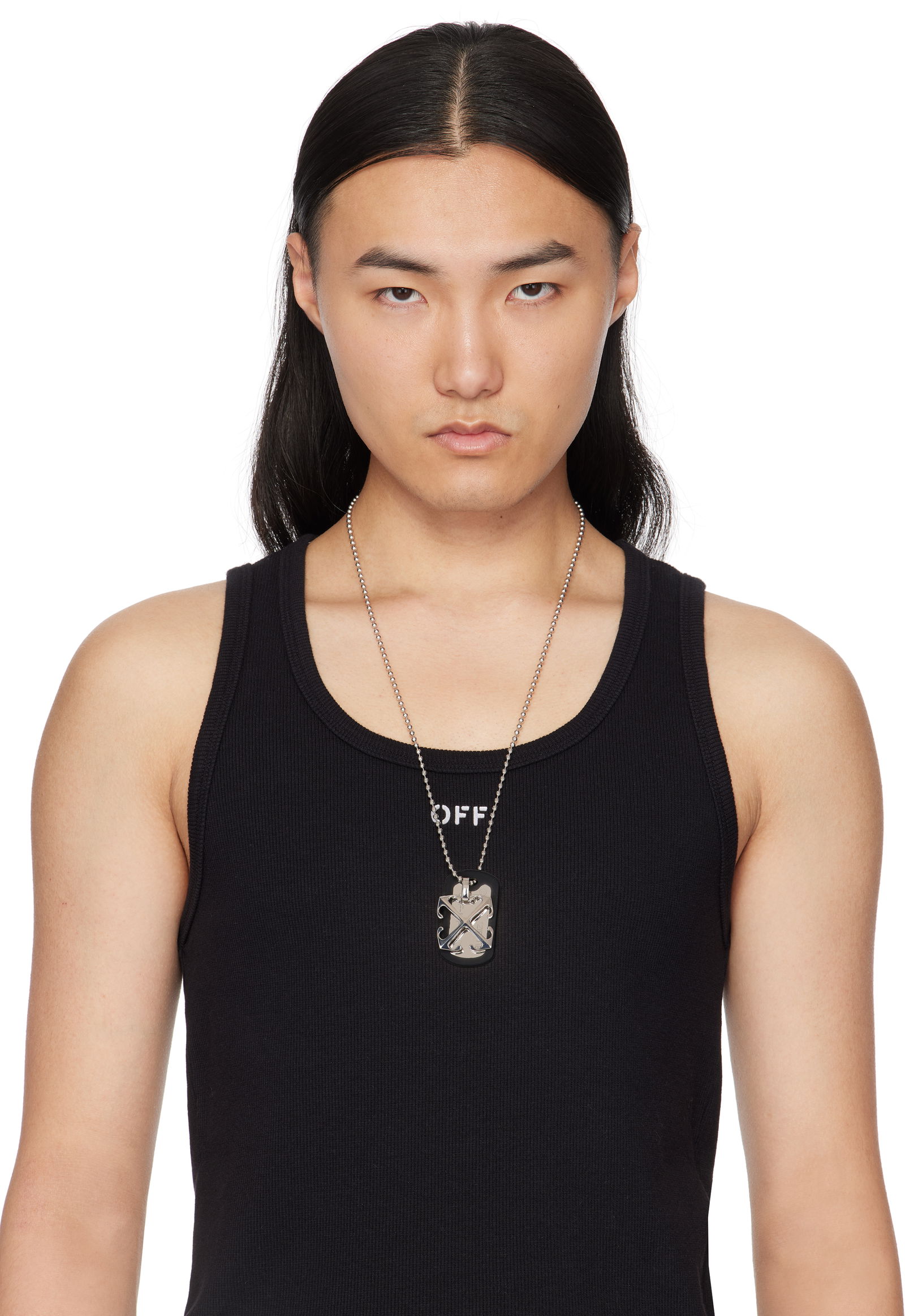 Arrow Zip Tie Pendant Necklace