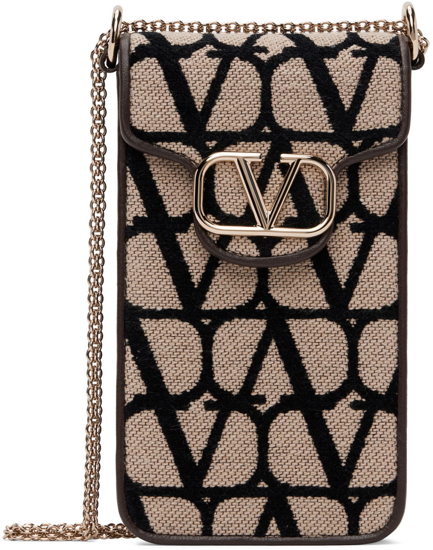 Taška cez rameno Valentino Garavani Locò Toile Iconographe Bag Béžová | 2W0P0Z11VRI, 0