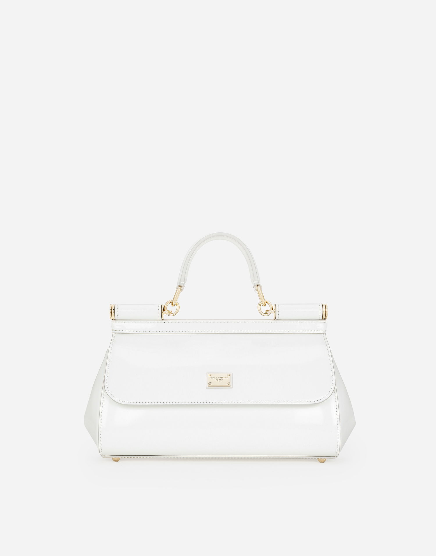 Kabelka Dolce & Gabbana Elongated White Leather Handbag Biela | BB7652A103780002, 0