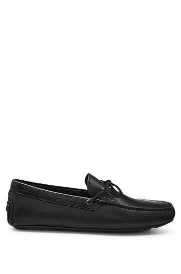 Oblečenie a doplnky BOSS Leather Moccasins with Driver Sole Čierna | 50541771, 1