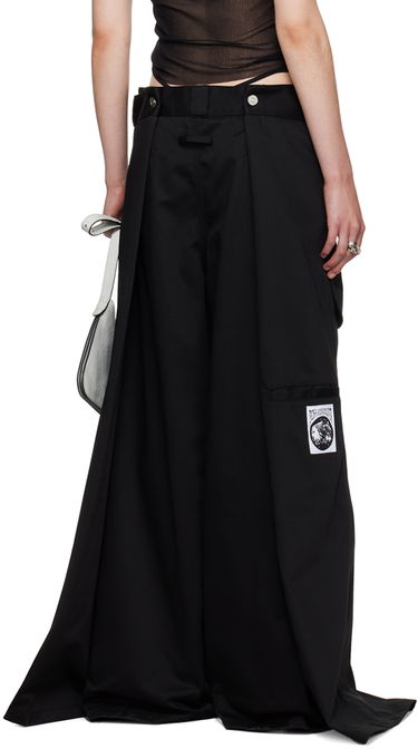 Nohavice Jean Paul Gaultier Oliver Edition 'The Wrap' Wide Leg Trousers Čierna | 24/27-F-PA113P-C048-00, 2