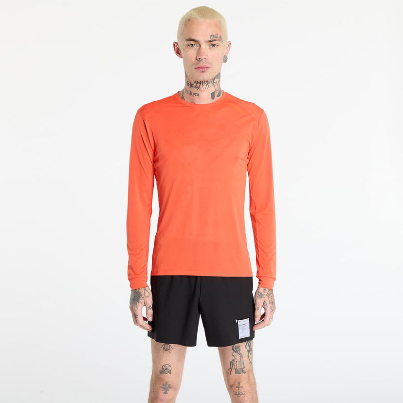 Tričko Soar Running Long Sleeve Tech T-Shirt Oranžová | AW25-SLS4M-ORA