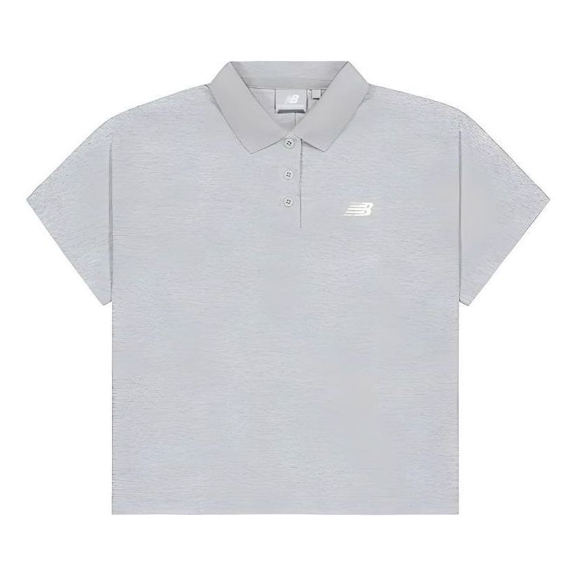 Polo tričko New Balance Short Sleeve Polo Shirt Šedá | NFE21032-MGR