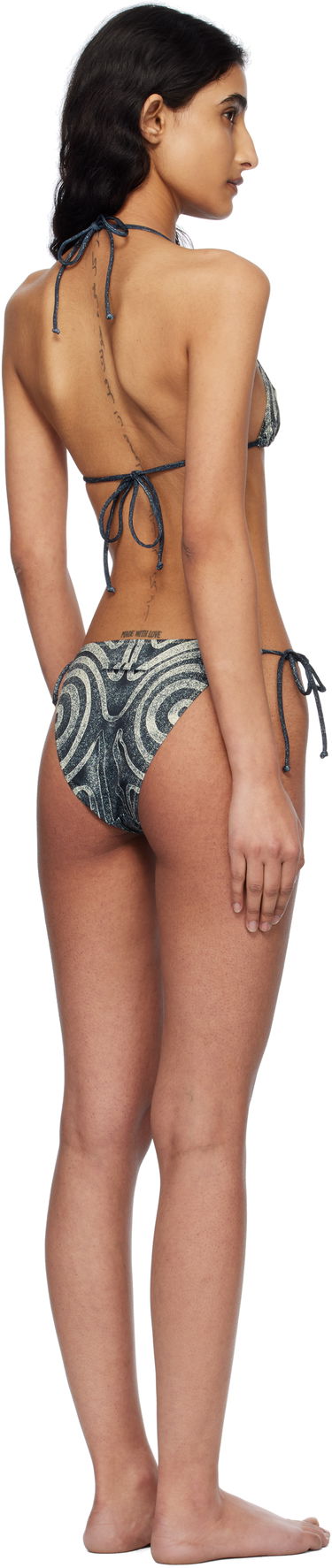 Plavky Jean Paul Gaultier Jean Paul Gaultier 'The Spirale' Bikini Modrá | 25/34-F-BS024-J587-000203, 2