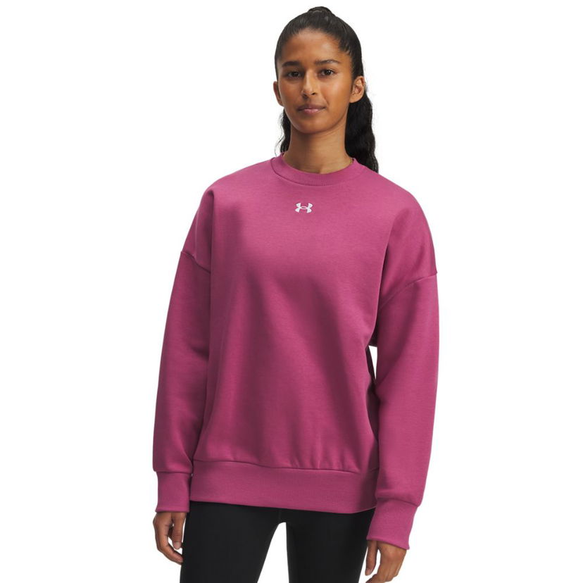 Mikina Under Armour Under Armour Rival Oversized Fleece Sweatshirt Ružová | 1386463-659