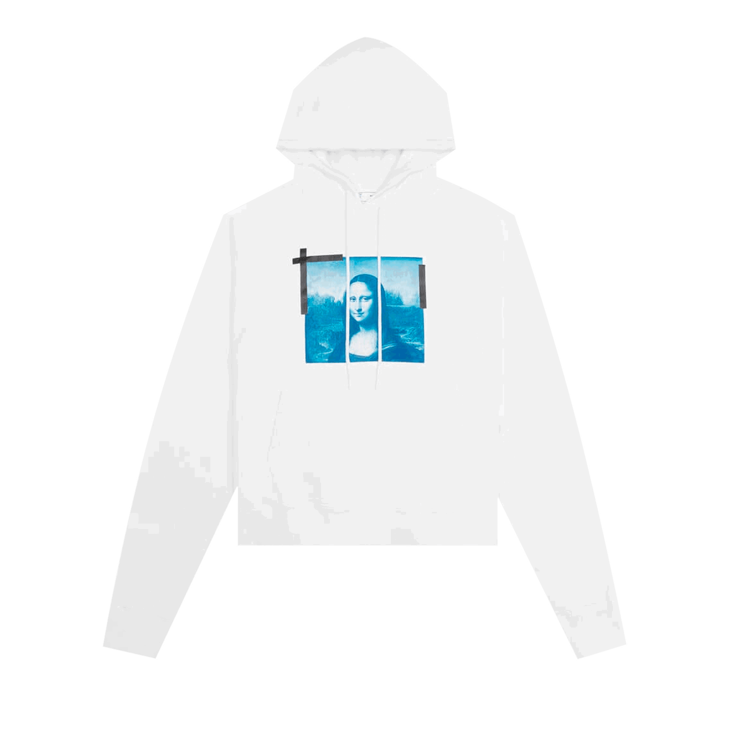 Mikina Off-White Monalisa Over Hoodie Biela | OMBB037C99FLE0050145, 1