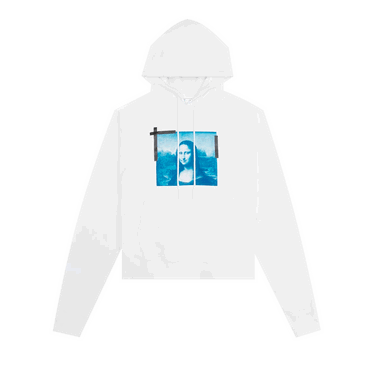 Mikina Off-White Monalisa Over Hoodie Biela | OMBB037C99FLE0050145, 1