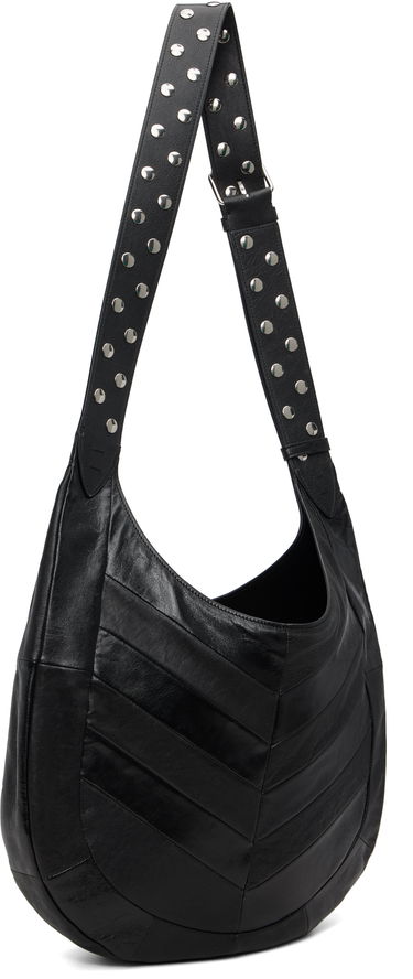 Taška cez rameno Valentino Valentino Garavani Boho Nappa Leather Chevron Pattern Bag Čierna | 7Y0B0S29GHA, 2