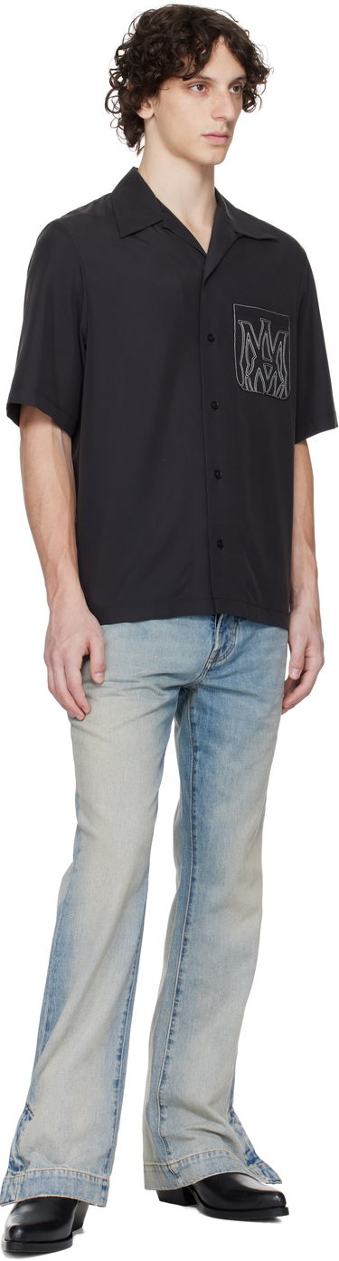 Košeľa AMIRI AMIRI MA Outline Bowling Shirt Čierna | AMSTCA1151, 3