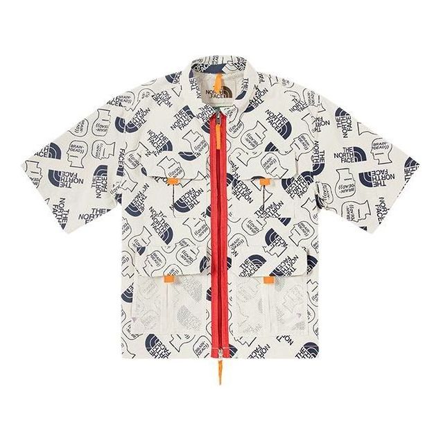 Košeľa The North Face Boxy Mountain Print Shirt Biela | 529V-WF4