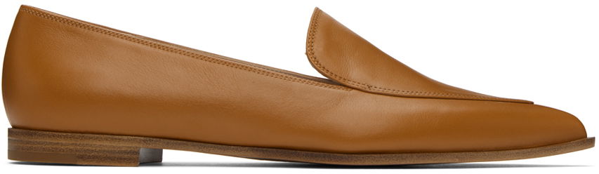 Tenisky a topánky Gianvito Rossi Perry Leather Loafers Hnedá | G25339.10CUO.VGI, 0
